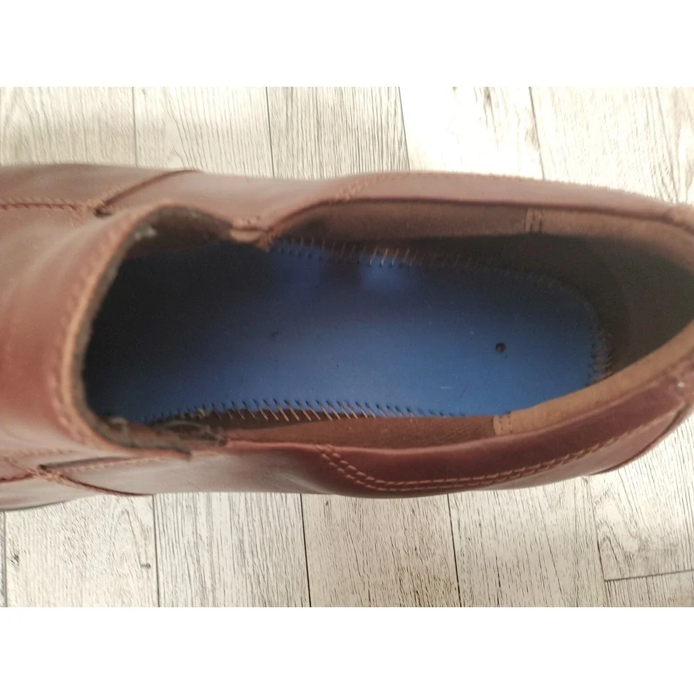 Dunham Mens Shoes Size 13 Brown Leather No Insoles Slip On DAA01BR
